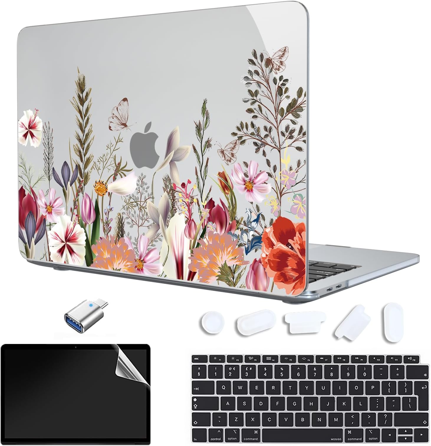 Coque Protective MOSISO Pour MacBook Air 13" 2020-2018 M1 - Housse Rigide + Clavier + Ecran | Quartz Rose