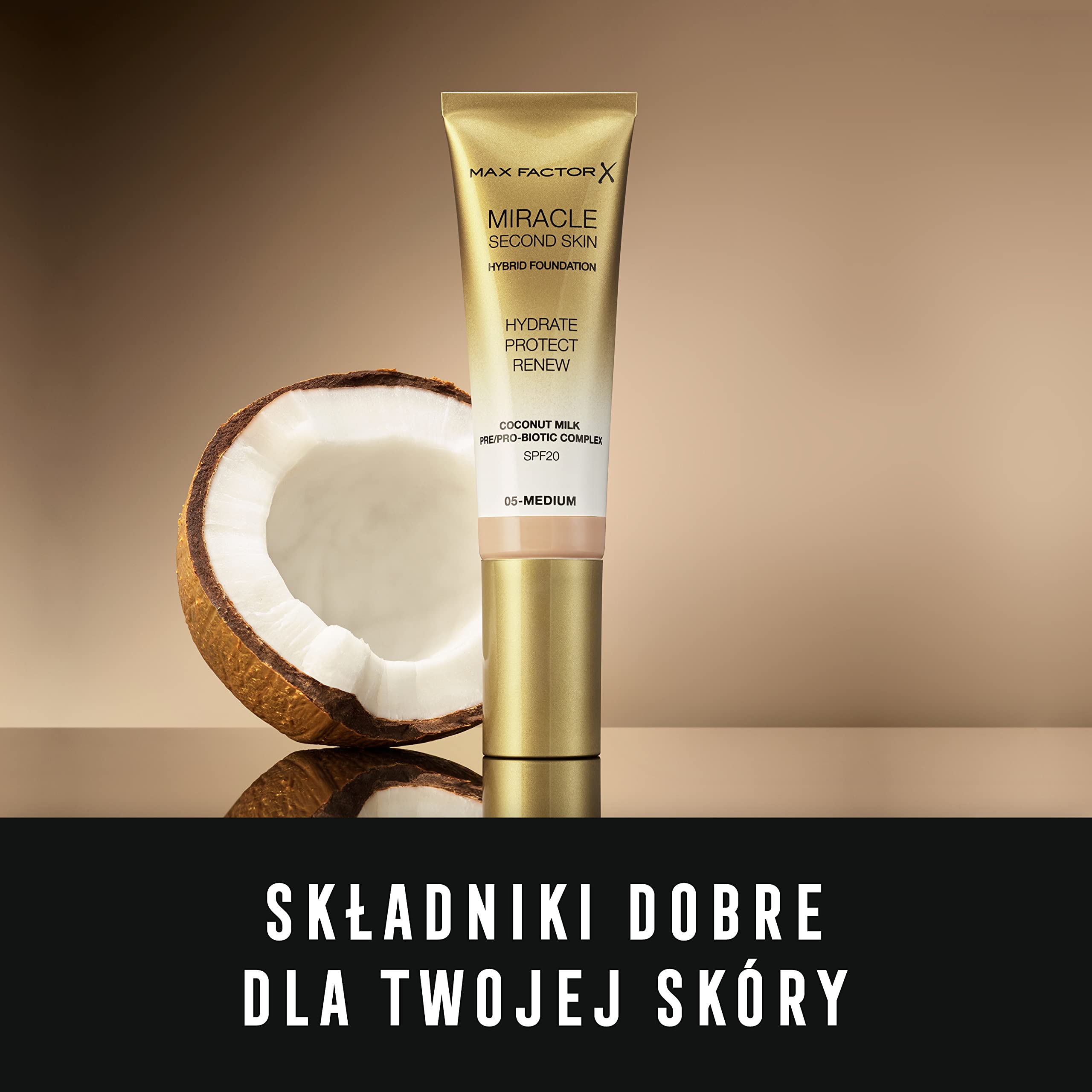 Max Factor Miracle Second Skin nawilżający podkład z filtrem nr 02 - Fair Light