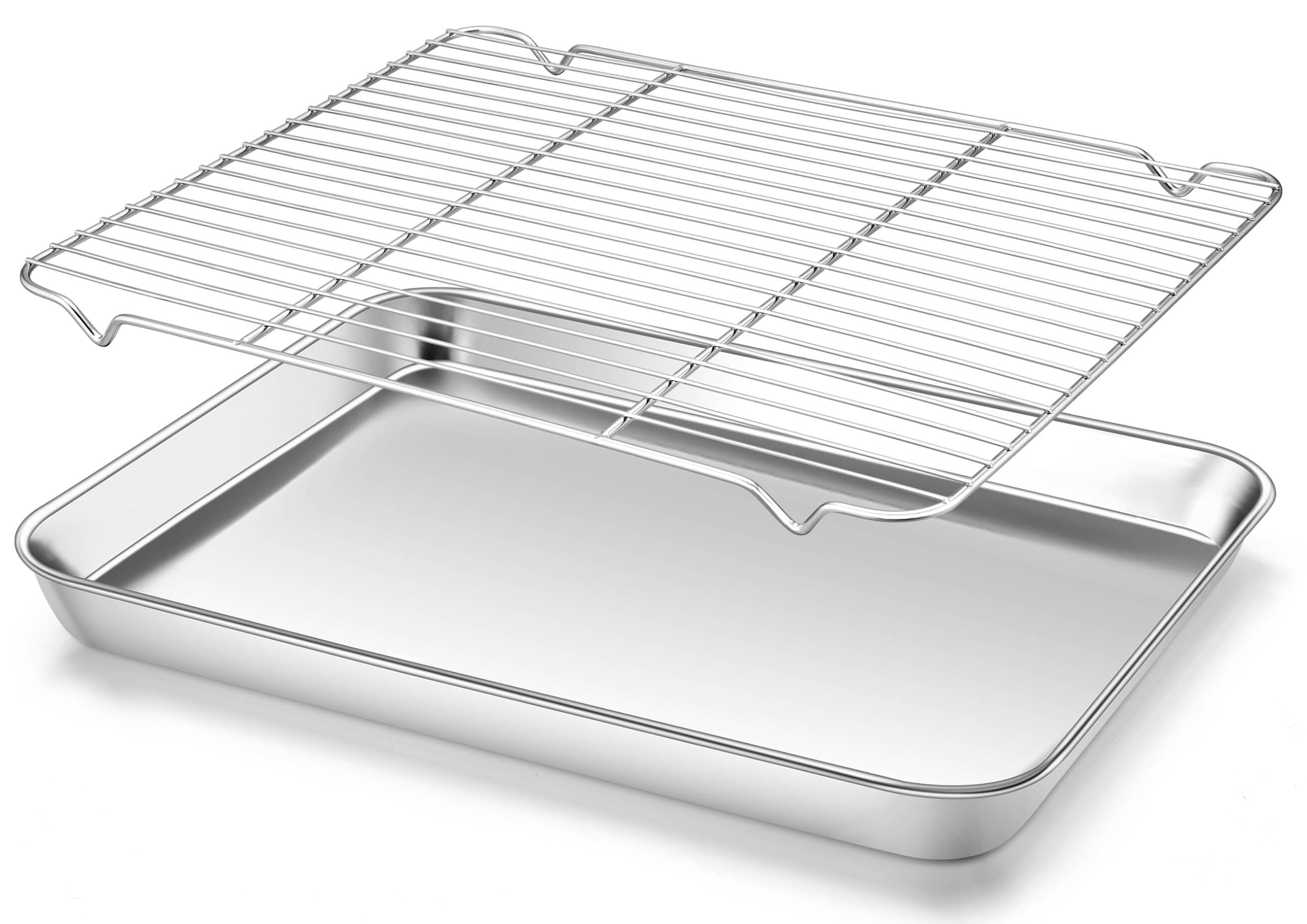 Homikit Half Baking Sheet with Wire Cooling Rack