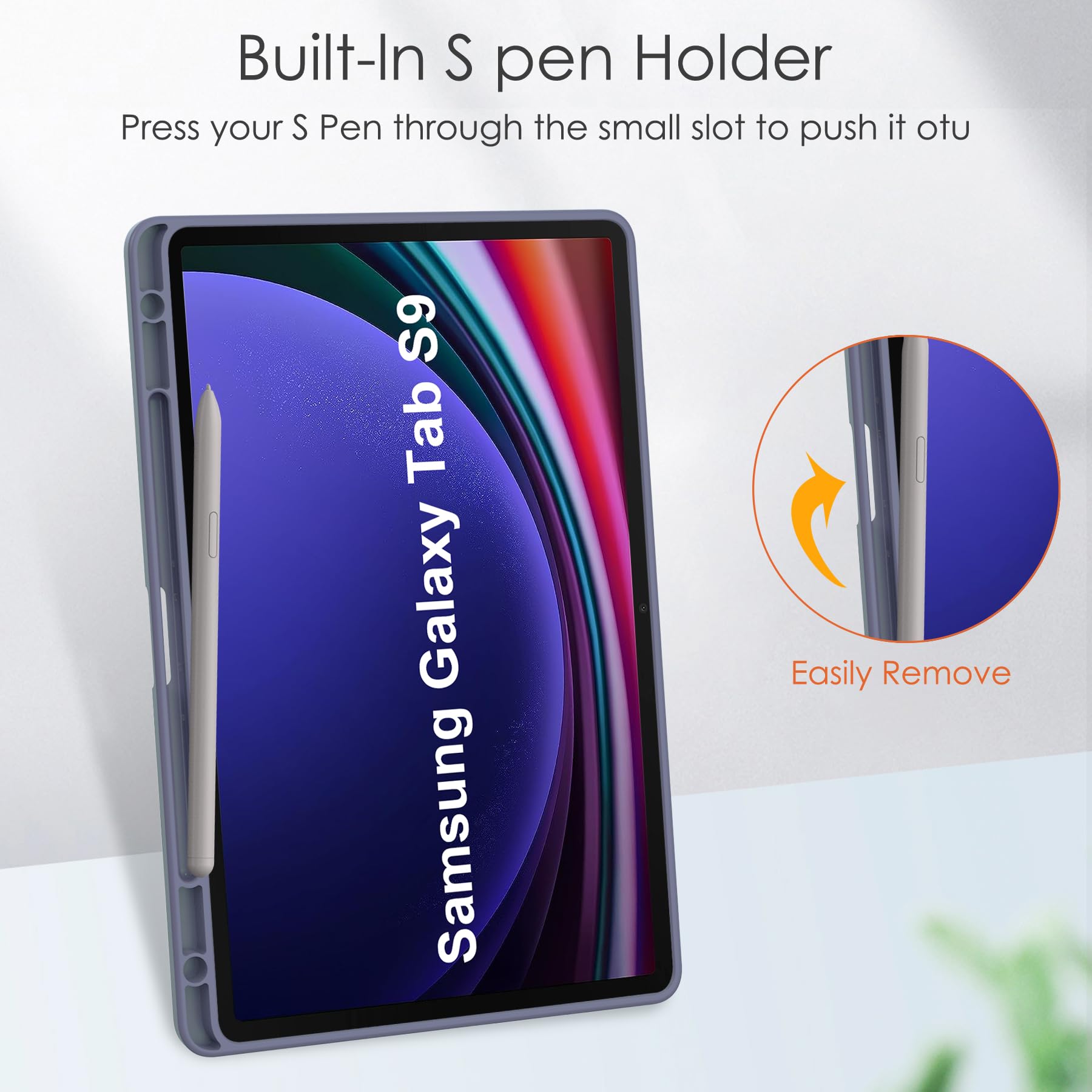 Amazon.co.jp: Galaxy TabS9 ケース Galaxy Tab S10 FE/S9 FE カバー