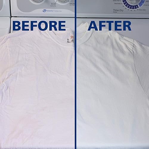 Miniatura 4 de OUT White Brite - Blanqueador de lavandería elimina arcilla roja 4 libras 12 onzas y blanqueador OxiClean White Revive para ropa  quitamanchas 3