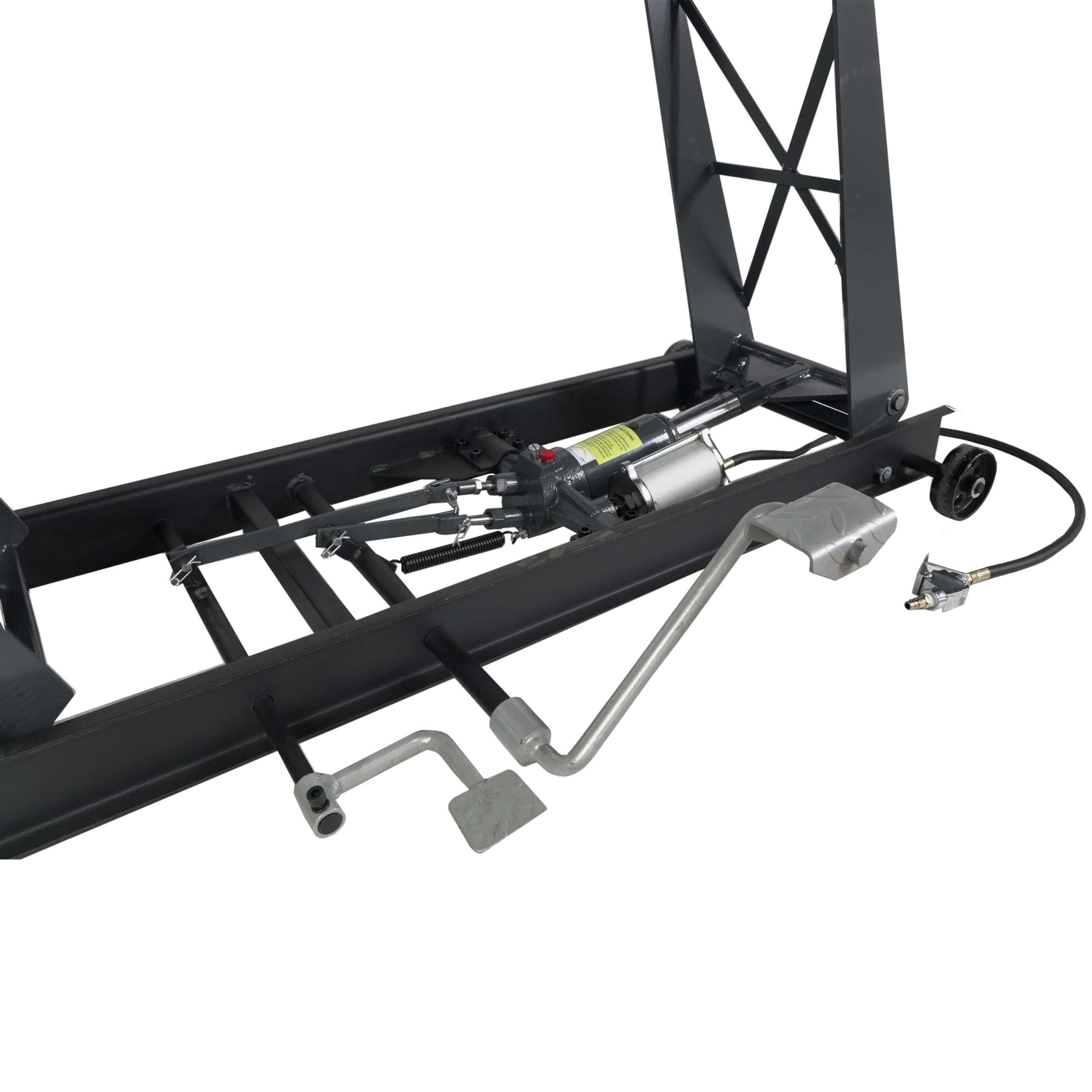 BPAC Mesa Elevador Moto Hidraulico y Neumatico 450kg - Elevador de Moto para Taller - Altura de Elevación de 180 a 820mm - Dimensiones 279 x 66 x 82cm