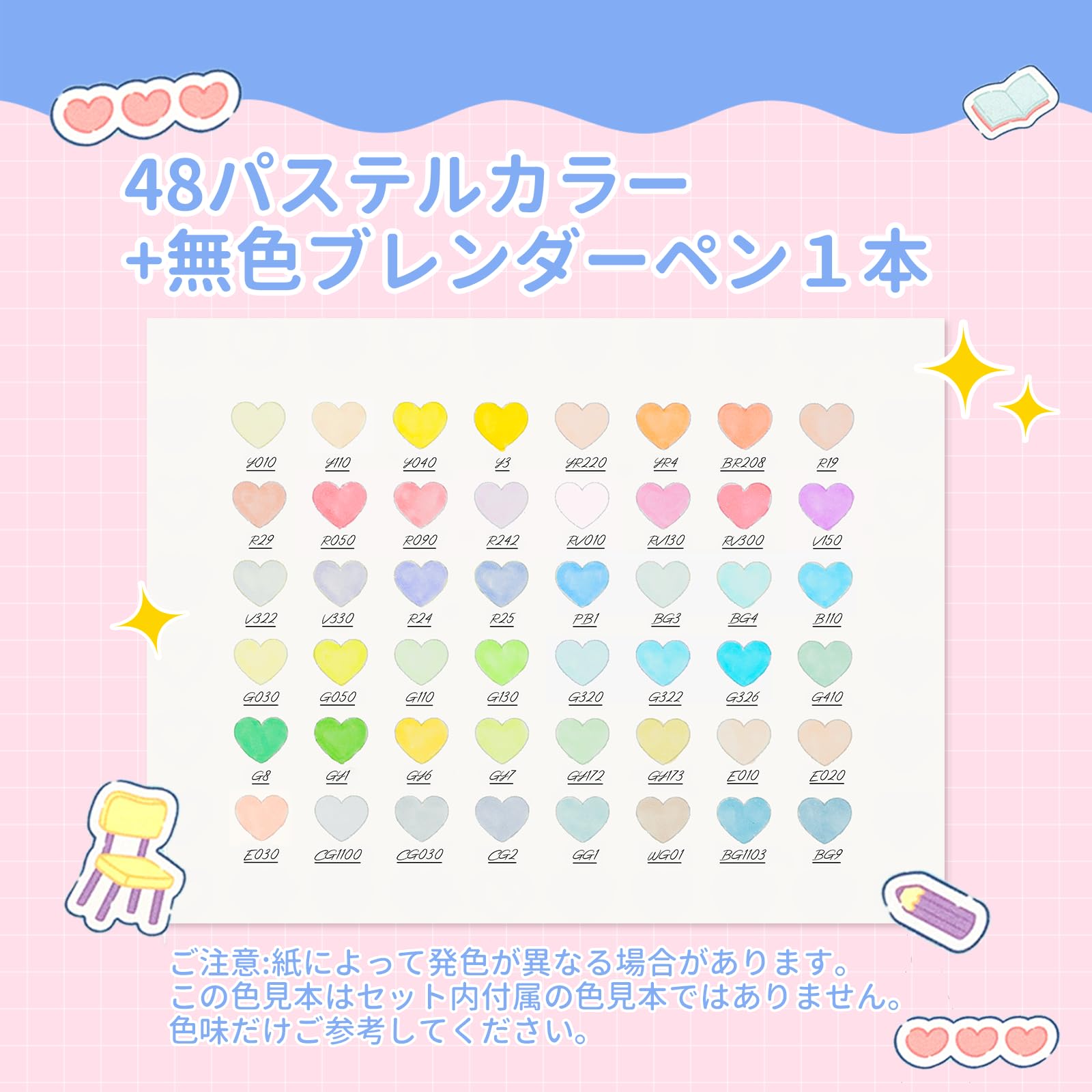新品未使用　サンリオ　オフフ　イラストマーカー 細字　48色＋ブレンダーペン1本 サンリオキャラクターズ×Ohuhuマーカーペン】 筆・細字 48色 | Ohuhu