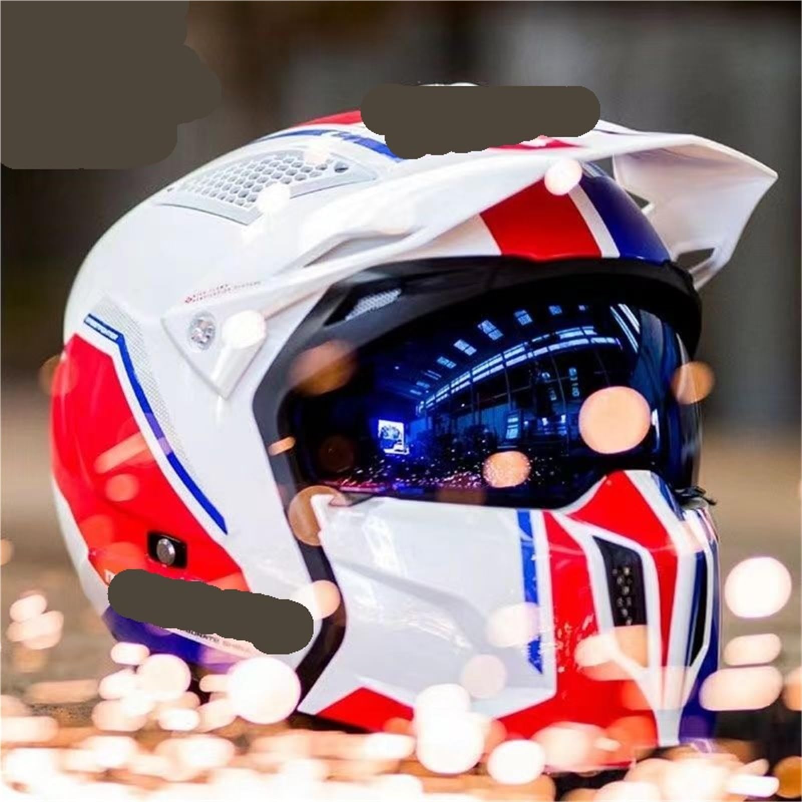 Visera Casco Moto Visera original for casco de motocicleta, color, parabrisas, accesorios(Silver)