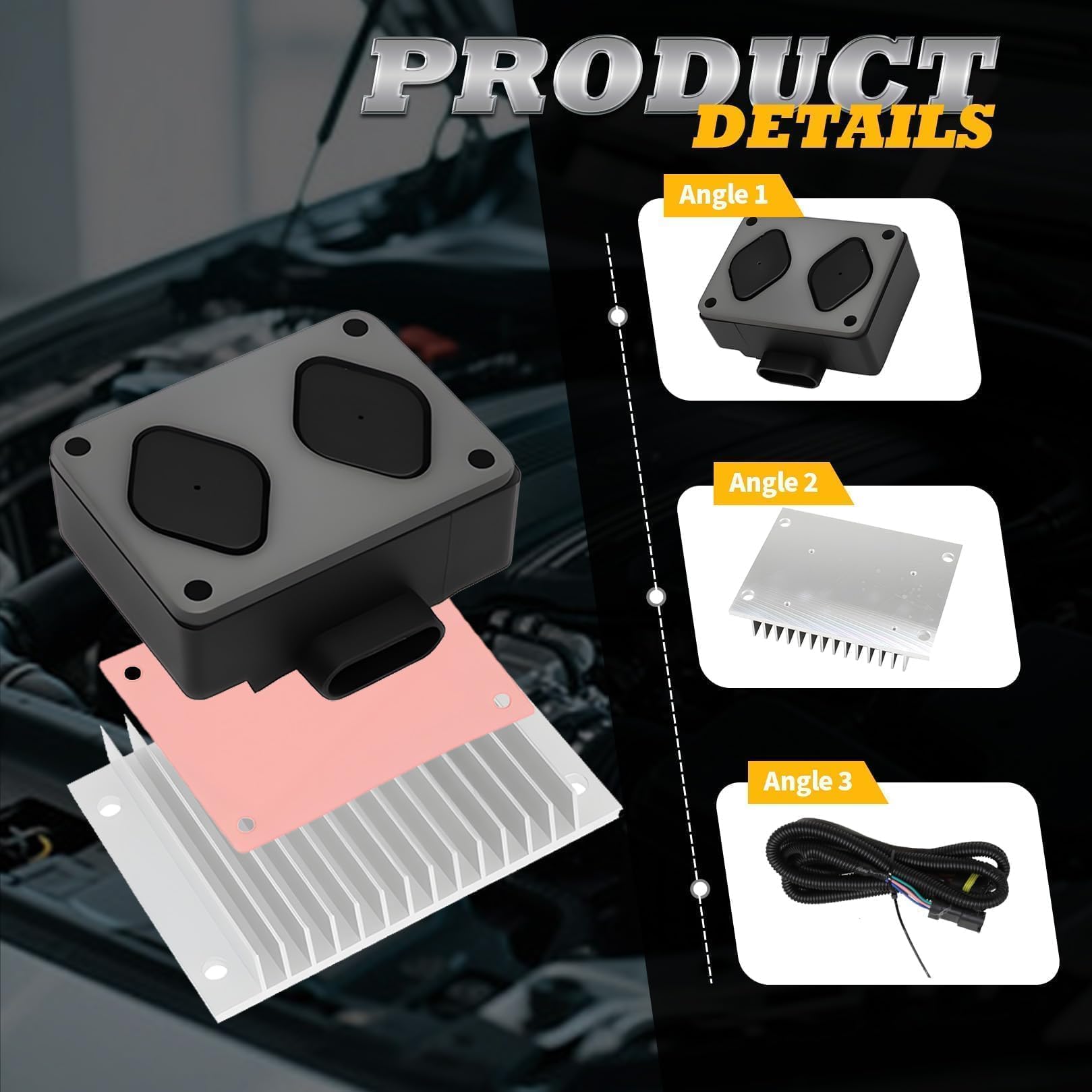 Módulo de controlador de bomba de combustible PMD y kit de reubicación, motores diésel compatibles con motores diésel Suburban Tahoe Blazer Express 6.5L V8 1994-2002 12562836 19209057