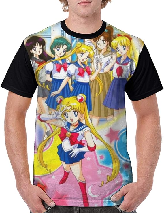 Amazon Co Jp セーラームーン Tシャツ メンズ シャツ カットソー Tシャツ ロンtクルーネック 丸首 半袖 夏服 服 ファッション小物 Amazon Co Jp セーラームーン Tシャツ メンズ シャツ カットソー Tシャツ ロンtクルーネック 丸首 半袖 夏服 服 ファッション小物