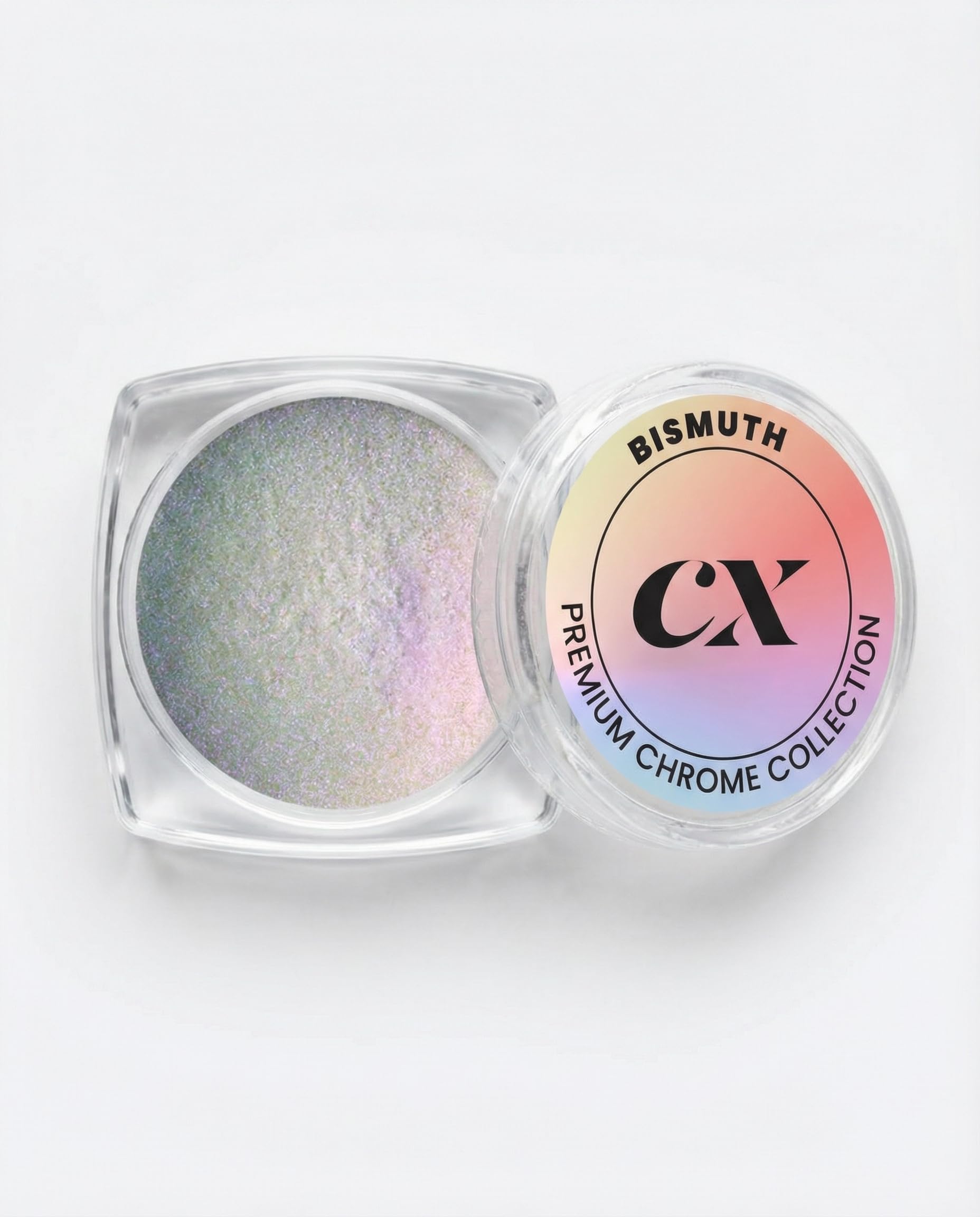 Calyx Aurora Chrome Powder Bismuth | Professional Nail Art Powder | Multi Tone Iridescent Effect | High Shine Finish | Perfect for Glazed Nails-image-8