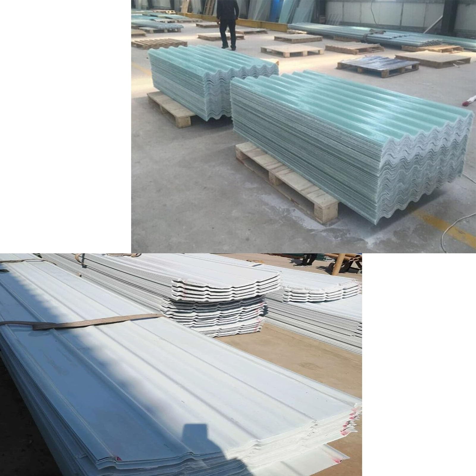Planchas para Tejados Buen Aislamiento Acústico Chapas Perfiladas Techo Láminas Plástico Policarbonato Techo del Pabellón del Parque Paisajístico(B,0.9x1.3m/2.95x4.27ft)