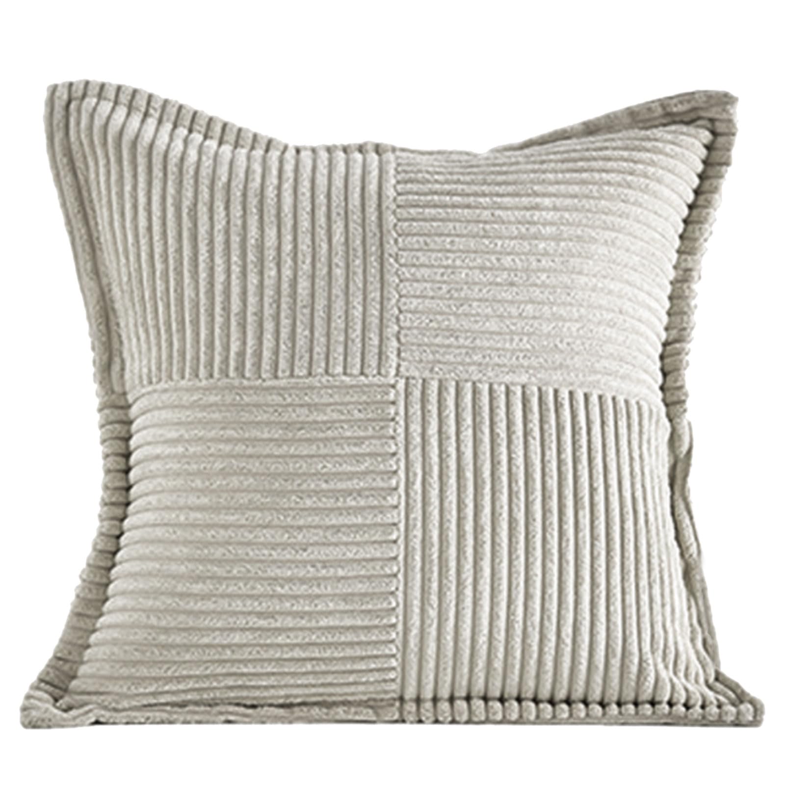 Jazuaiao Pillow Cover Stripe Cushion Covers 45x45cm Square Decorative Cover for Home School Bed Sofa Couch Throw Covers