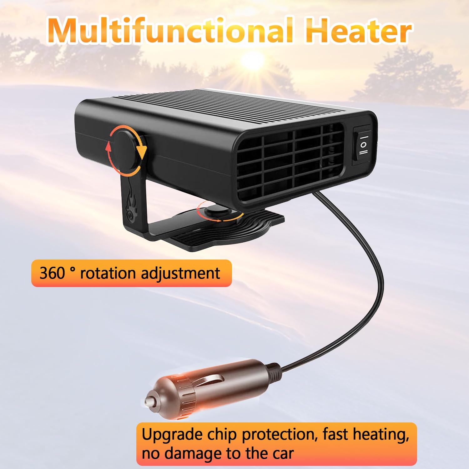 Riscaldatore Auto 12V Portatile Showvigor - Doppia Funzione Caldo/Freddo Per Viaggi Comodi - Foto 10