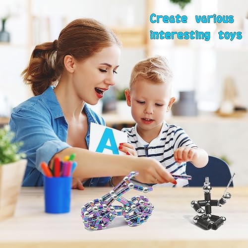 Miniatura 2 de Bolígrafo para ansiedad, bolígrafo magnético genial para escritorio escolar, bolígrafo magnético de descompresión de metal, multifuncional,