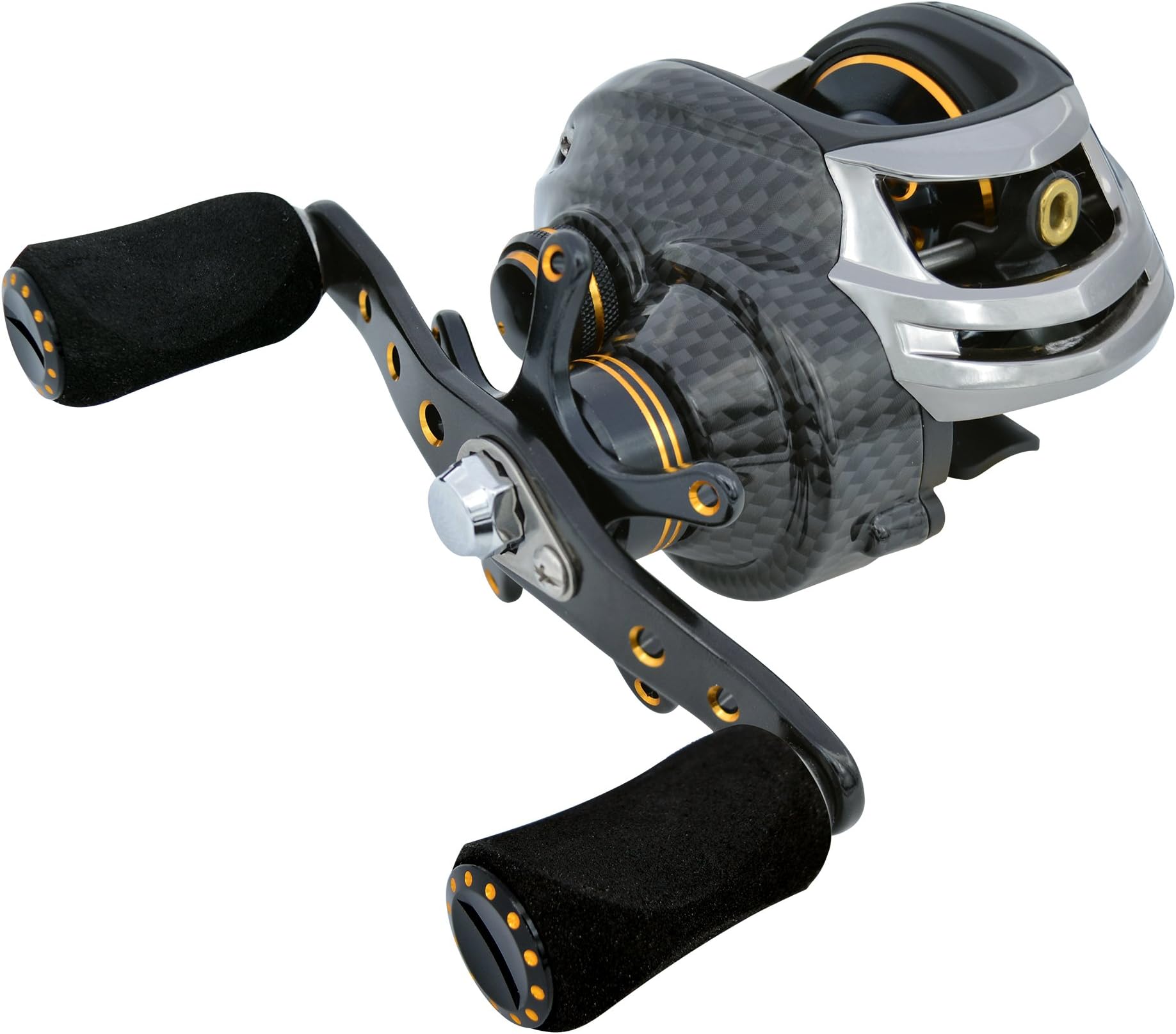FISHDROPS Baitcasting Reels, 17+1BB Magnetic/Centrifugal Brake Systems Baitcaster Reel, High-Speed Gear Ratio 7.0 Ultra Smooth Low Profile Baitcast Fishing Reel
