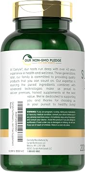 Carlyle Sunflower Lecithin Softgel Capsules | 2400mg | 200 Pills | Rich in Phosphatidyl Choline | Non-GMO, Soy Free, Gluten Free Supplement