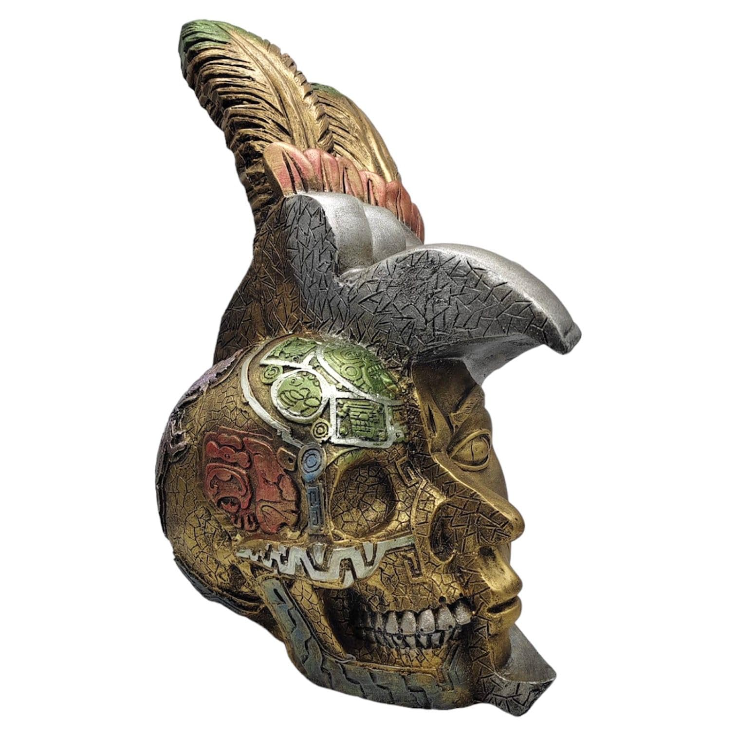 リラクゼーショングッズ AZTEC Aztec Skull Warrior Sticker, Aztec Eagle Headdress Sticker