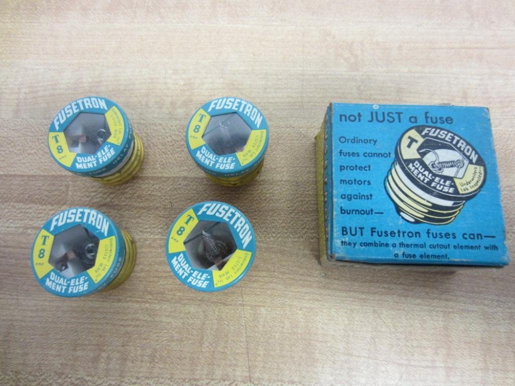Bussmann T8 Fusetron T-8 Type T Fuse (Pack of 4)