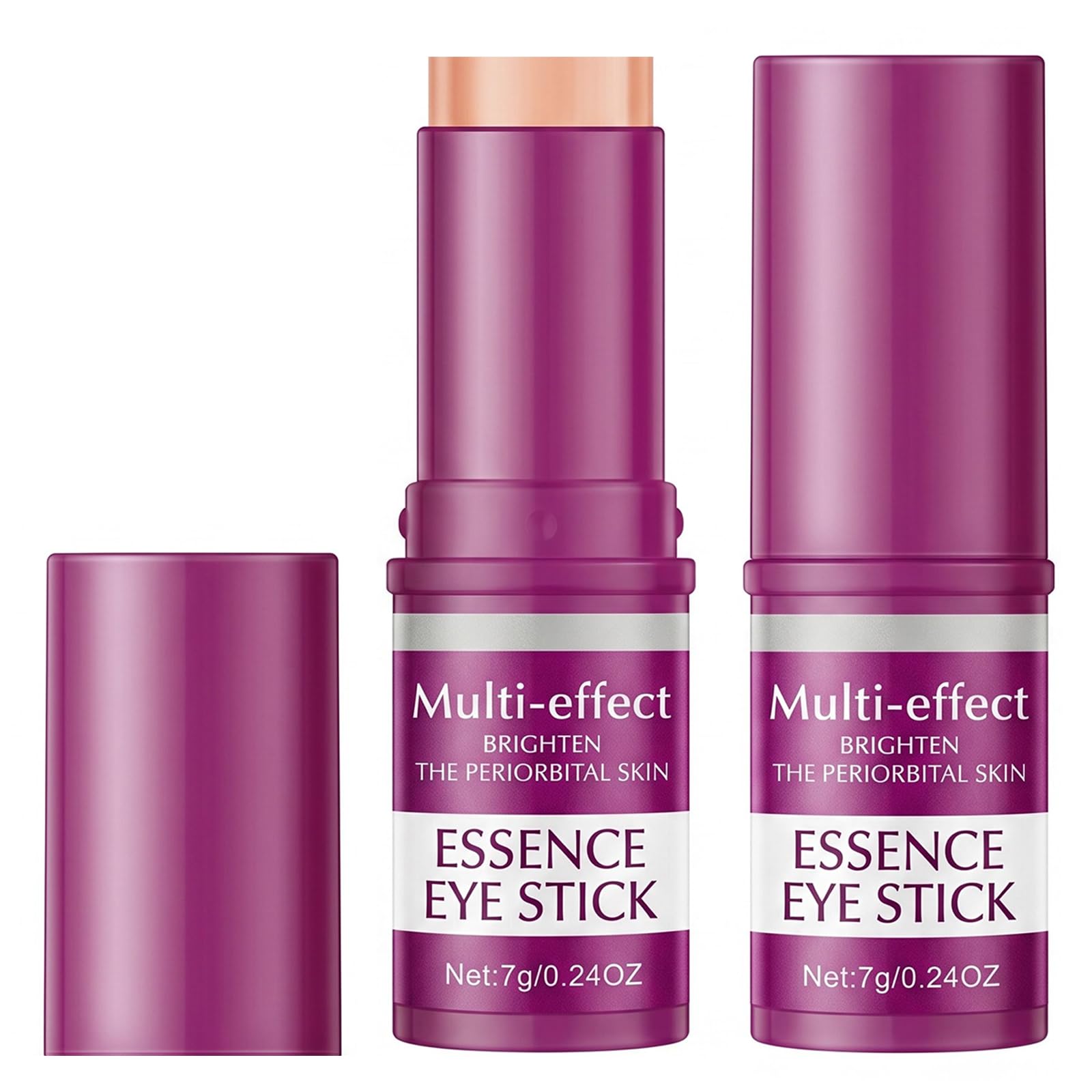 2 Pezzi Stick Coreano Viso Antirughe al Calcio e Collagene, Calcium Multi Balm Stick per Contorno Occhi, Viso e Collo, Balsamo Idratante Anti-Età per Tutti i Tipi di Pelle