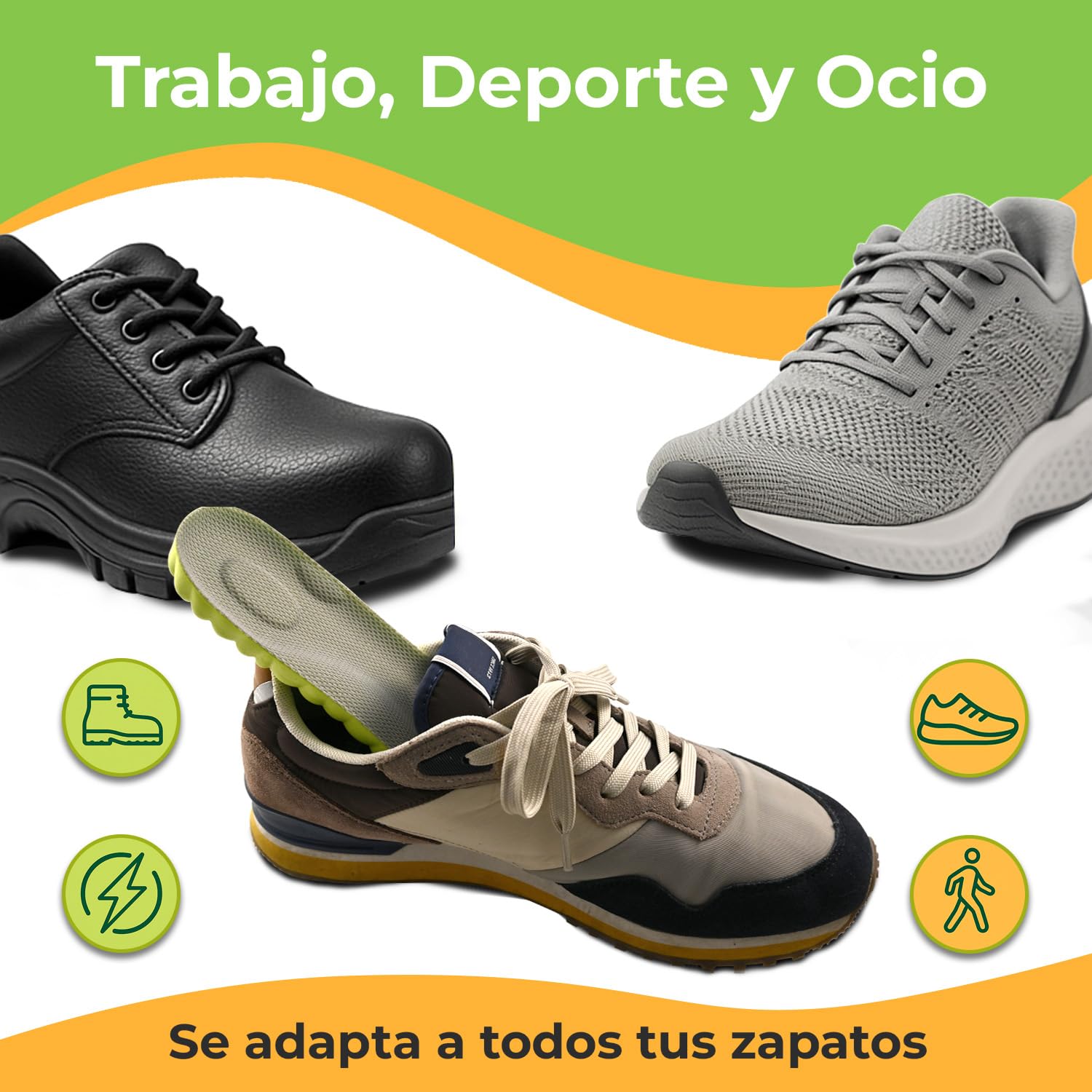 Slim Feet PRO Ortopédica Plantilla Nube Confort XXL 43-44 Amortiguadora Transpirable Antideslizante