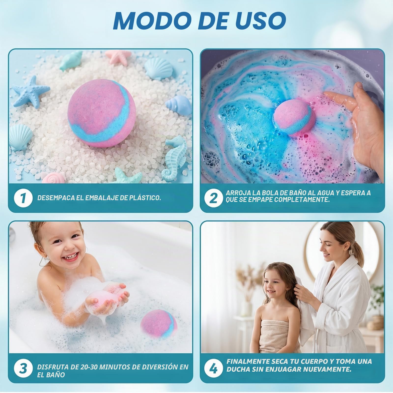 12 PCS Bath Bombs Kids – Bombas de baño niños con juguete sorpresa | Bath Bomb Gift, Bolas de baño con sorpresa, Bomba de baño infantil para cumpleaños y Navidad