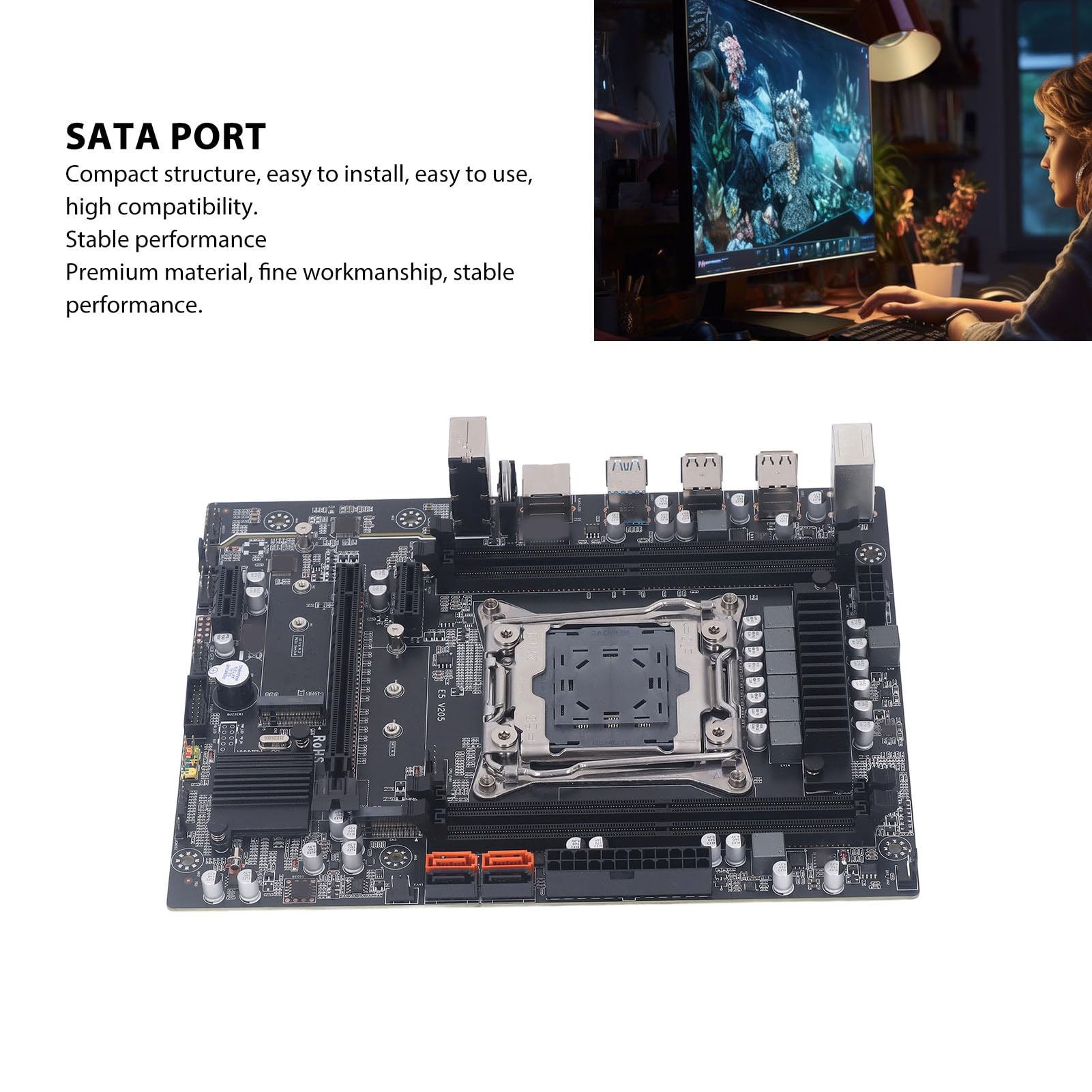 Amazon | コンピュータのマザーボード、LGA 2011‑3 CPU 4xDDR4、USB