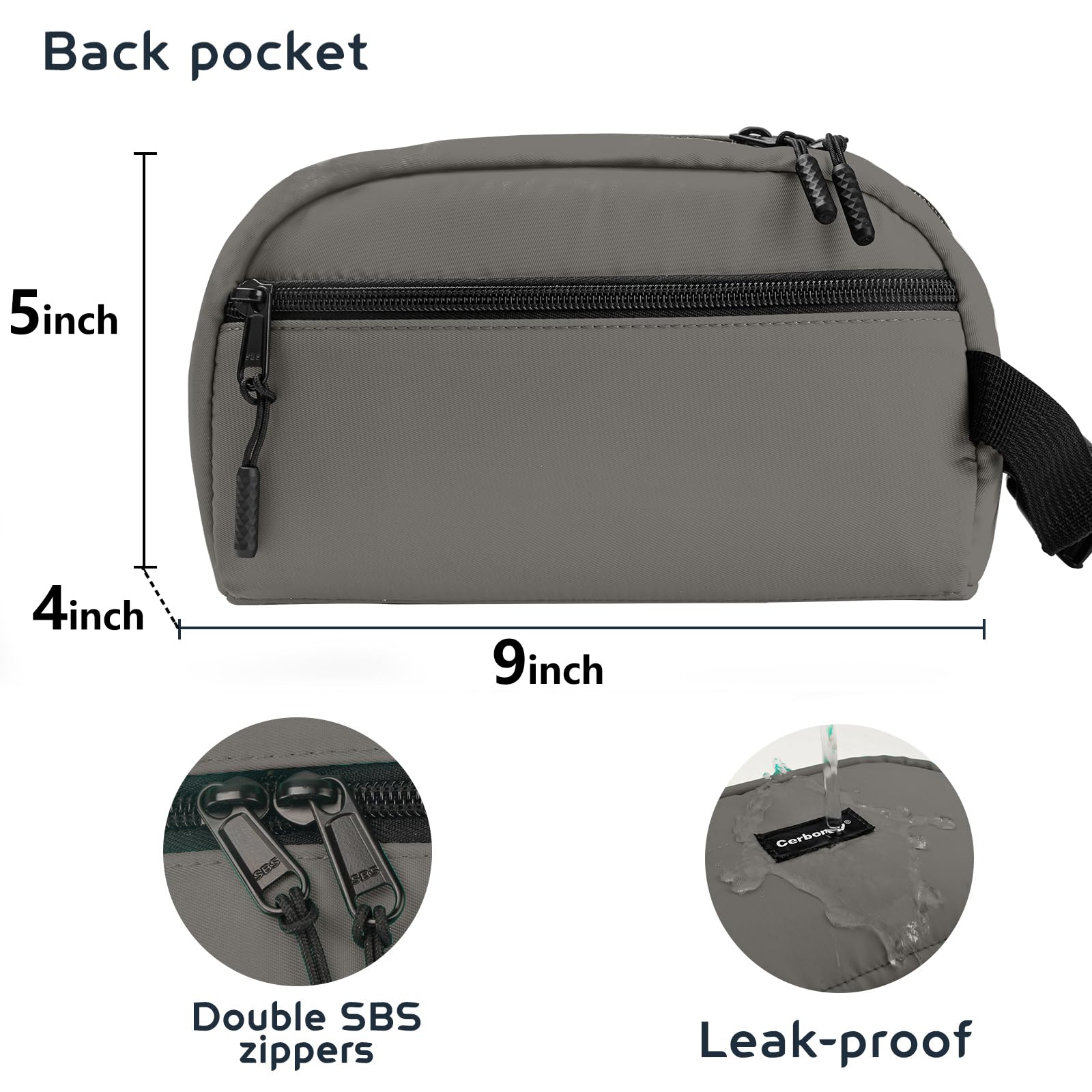 Cerbonny Freezable Lunch Bag for Work & School, Kid/Adult Travel, Fit for Yogurt 3+ (Grey) - Image 3