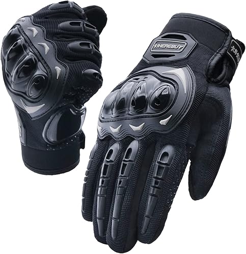 Miniatura 6 de Guantes de motocicleta para pantalla táctil, guantes de equitación de dedo completo para hombres y mujeres, para montar en tierra, carreras de