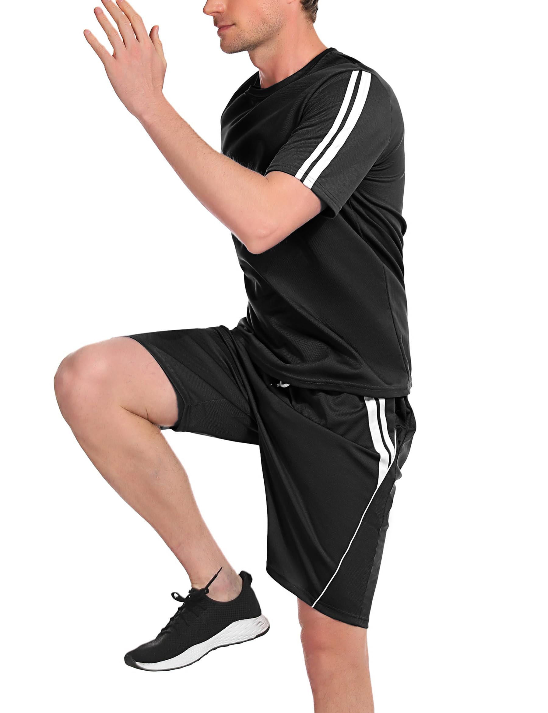 Nieery Conjunto Chándal para Hombre Traje Deportivo Casual Adecuado para Jogging Baloncesto Fútbol Fitness