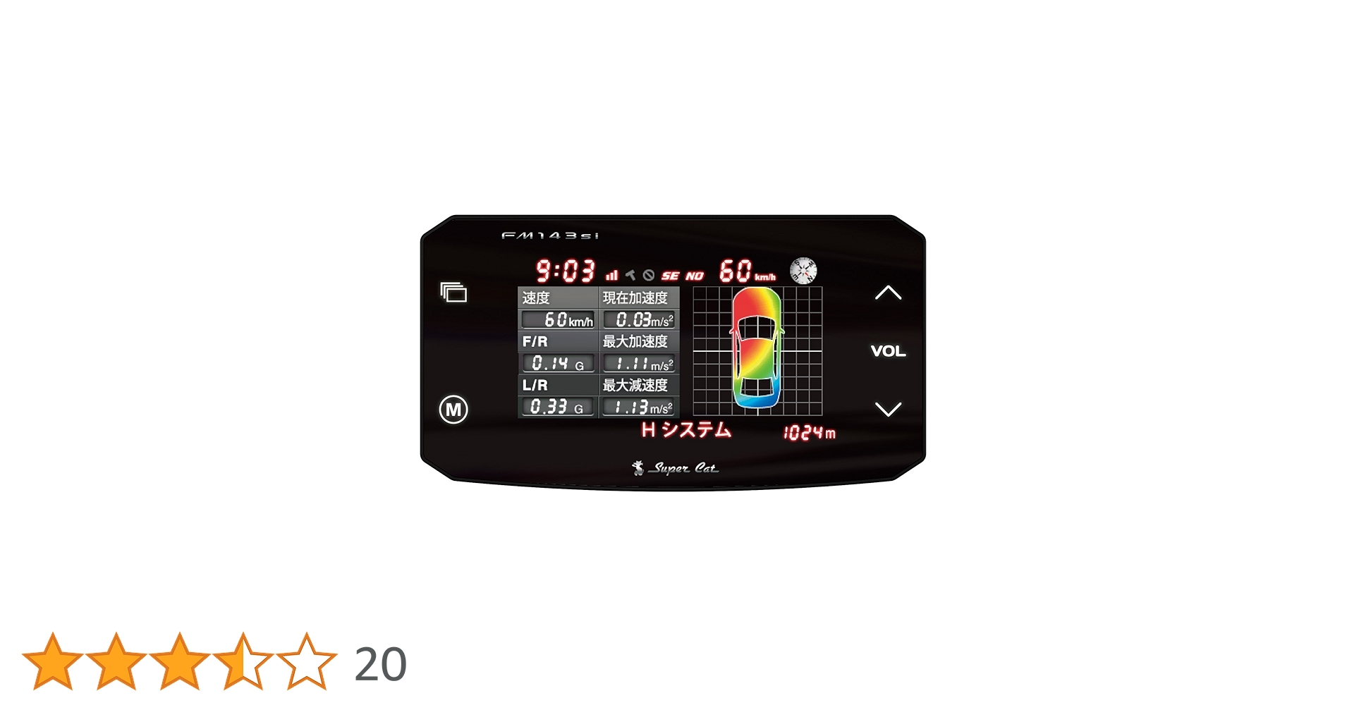 a195-21ユピテル スーパーキャット FM143si 未使用 a195-21ユピテル スーパーキャット FM143si 未使用 a195-21