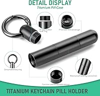 Vista 7 de TISUR Llavero de titanio, anillos y pastilleros