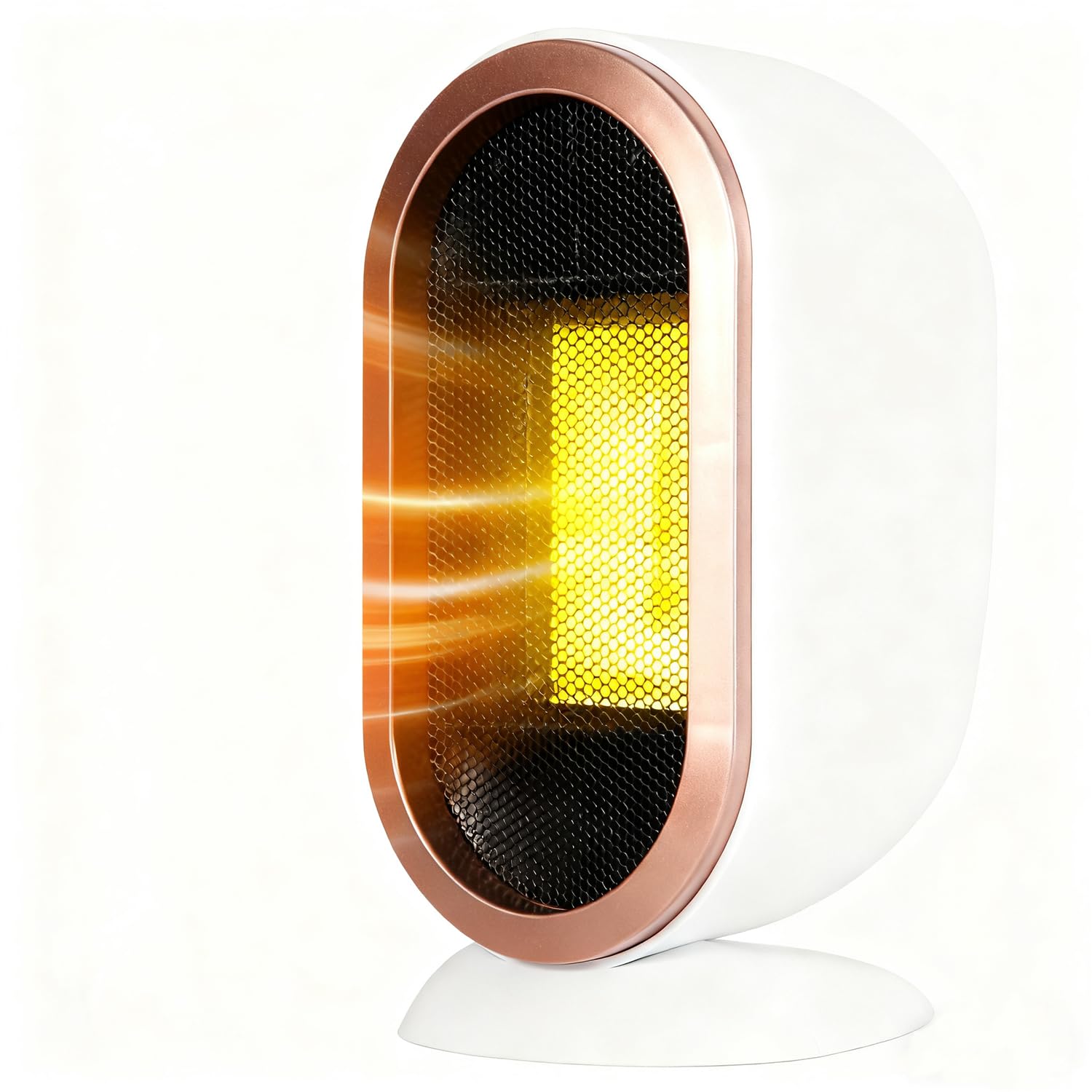 VNIMTI Space Heater 1200W Portable Electric Heater indoor use Mini Desk PTC Fast Heater for Office Bedroom Tip-Over