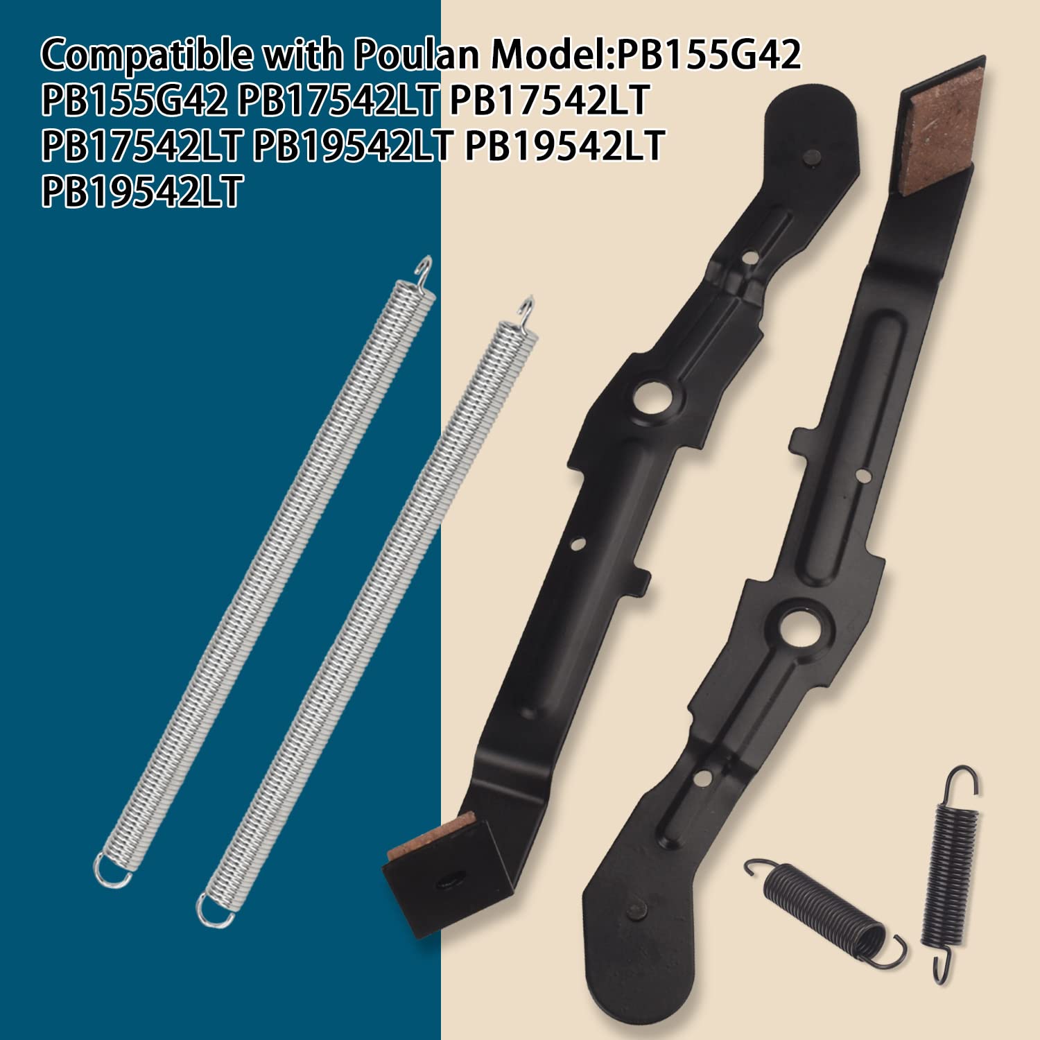 Ohoho Bras de frein et ressort 532184907 184907 compatible avec Husqvarna/Craftsman 532157388 532131845 531168401 131845 131845X900 - Compatible avec le modèle : LT16542 LT185542 LT18555 52 FR