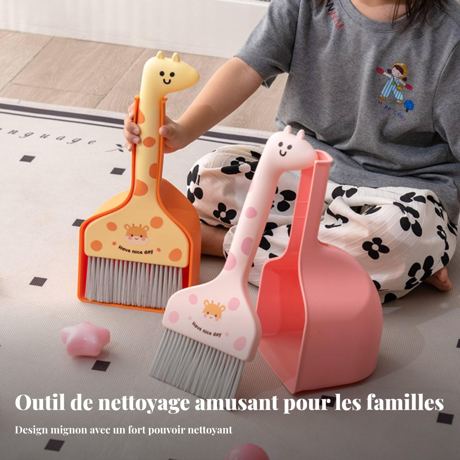 Ensemble de jouets de nettoyage pour tout-petits, 2 pièces, avec balai Ensemble de jouets de nettoyage pour tout-petits, 2 pièces, avec balai