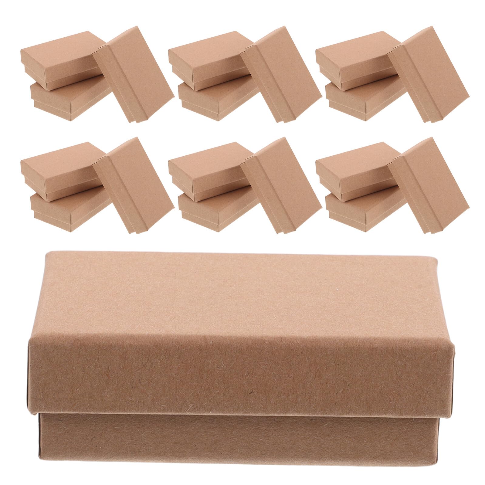 AKOOSY 24stücke Schmuckkästchen für Ohrringe Halsketten und Ringe Leere Schmuckverpackungen aus Papier mit Deckel als Geschenkbox für Damen Aufbewahrung von Schmuck