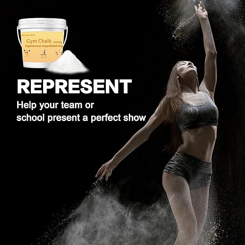 Miniatura 7 de Cubo de tiza de gimnasio de 1 libra, tiza de elevación, carbonato de magnesio, polvo de tiza prémium con bolsa y cuchara para levantamiento de
