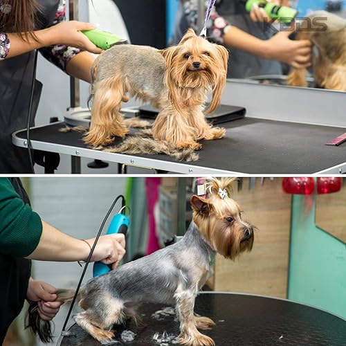 Miniatura 10 de KBDS Cuchillas de cerámica desmontables para mascotas tamaño 10 compatible con la mayoría de los cortadores Andis Oster Wahl A5 hechas de cortador