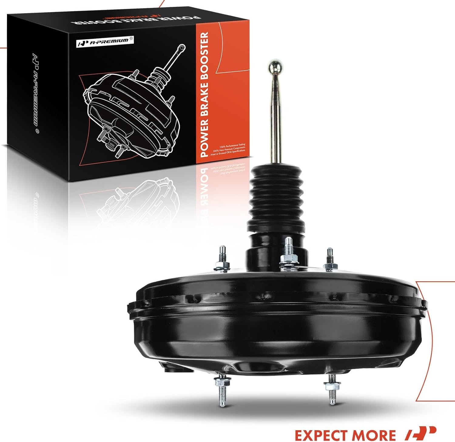 A-Premium Vacuum Power Brake Booster Compatible with Volkswagen Jetta 2002-2009, Beetle 2002-2010, Golf, Golf City, Jetta City, R32, Beetle Cabrio, Clasico & Audi TT/TT Quattro & Seat Leon, Toledo