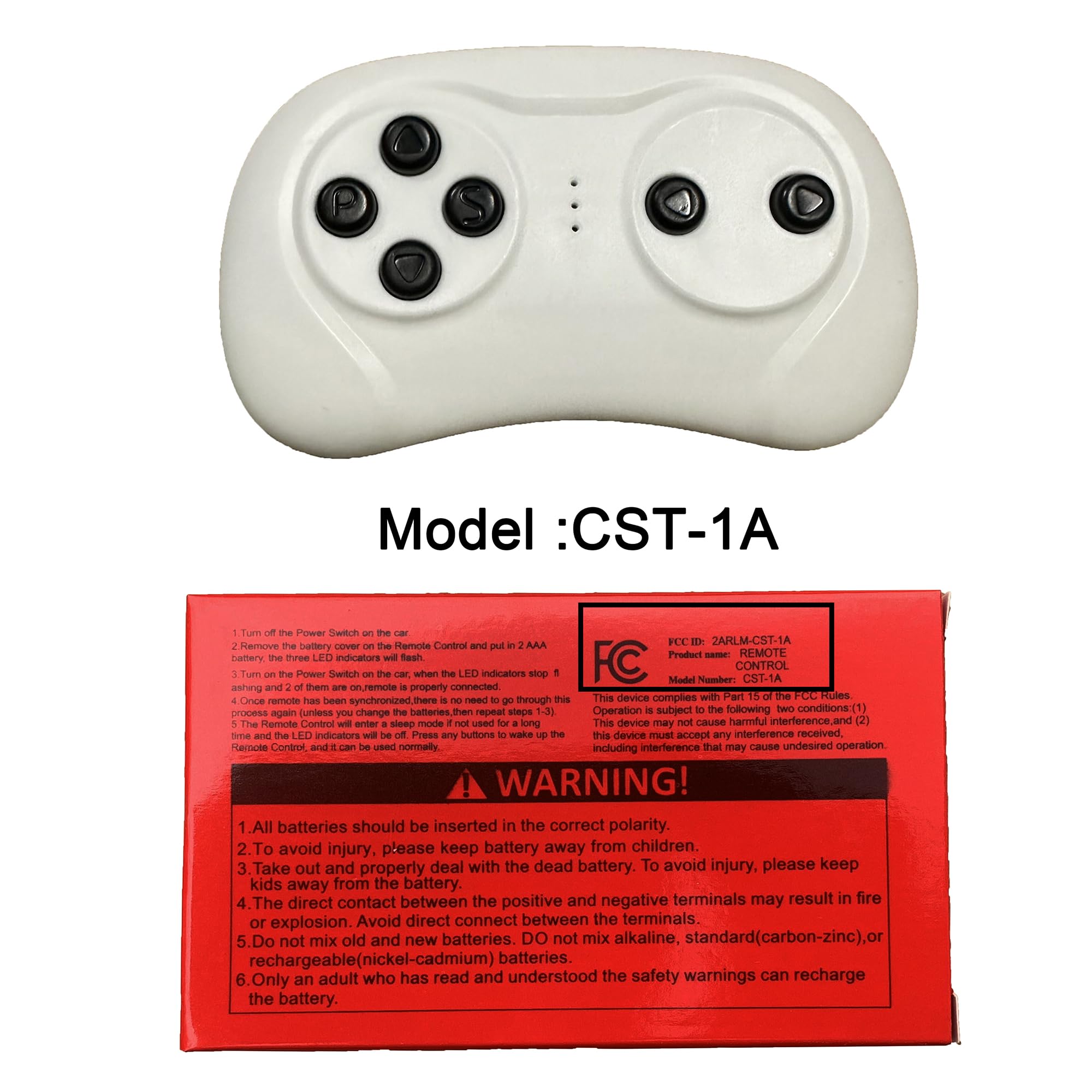 Control remoto 2.4G CST-1A, utilizado para vehículos con receptores CSR-12T, juguetes de paseo con control remoto parental para los mejores productos, ruedas eléctricas, auto eléctrico para 2