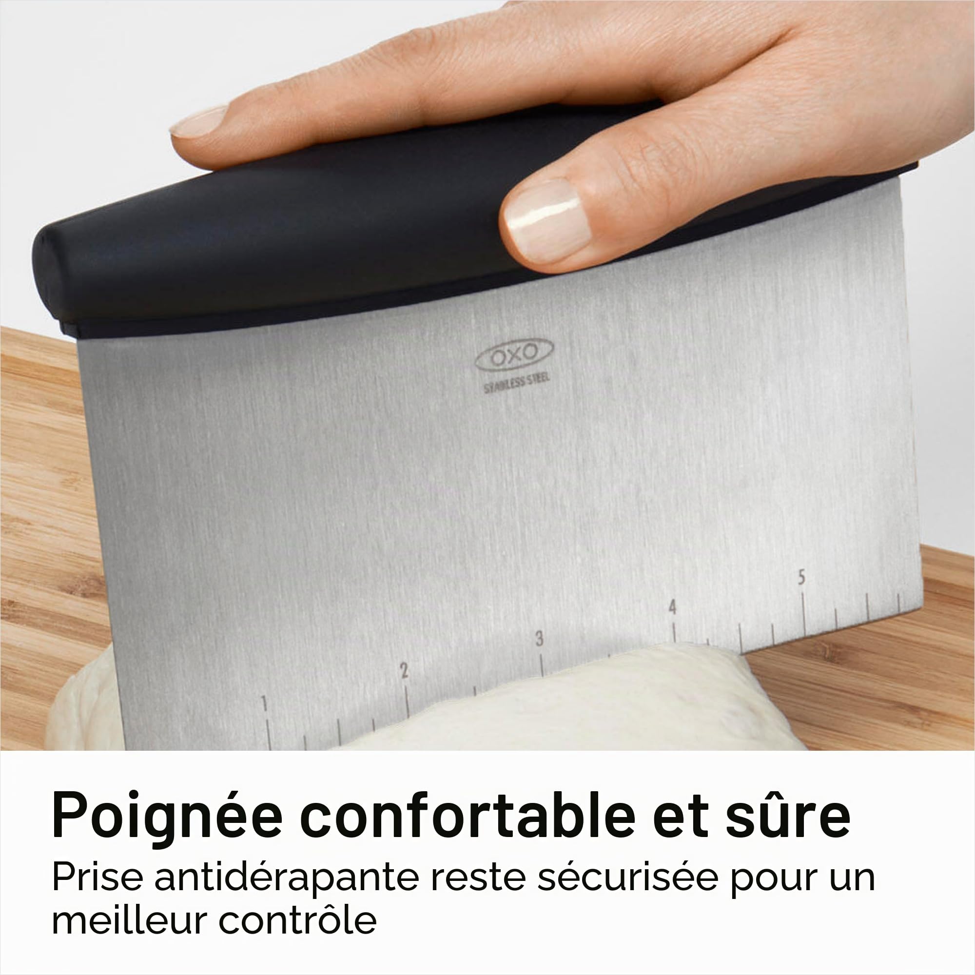 OXO Good Grips Grattoir multifonction en acier inoxydable