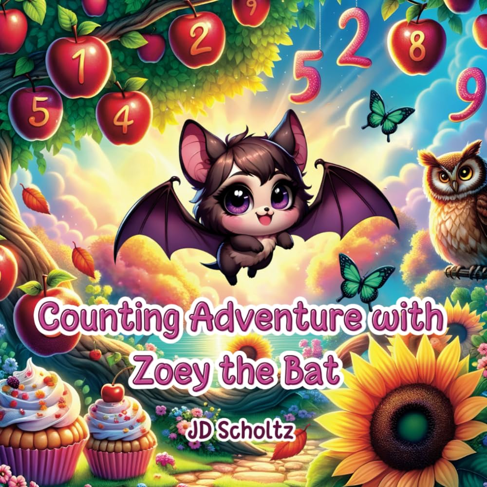 Counting Adventure with Zoey the bat: Fun Rhyming story about learning to count numbers from 1-15 for Toddlers ages 2-4 years