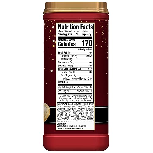 Miniatura 3 de Hills Bros. Mezcla instantánea de capuchino, mezcla de capuchino de galletas de azúcar, disfruta del sabor de la cafetería desde casa, capuchino con