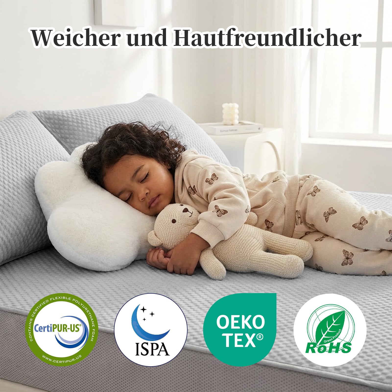 Sommer Spannbettlaken Set Kühlende Bettlaken | Atmungsaktive Spannbetttücher mit Kissenbezüge 3D Bohnenform Cool Ice Silk Schlafzimmer Bed Sheets für Heißschläfer