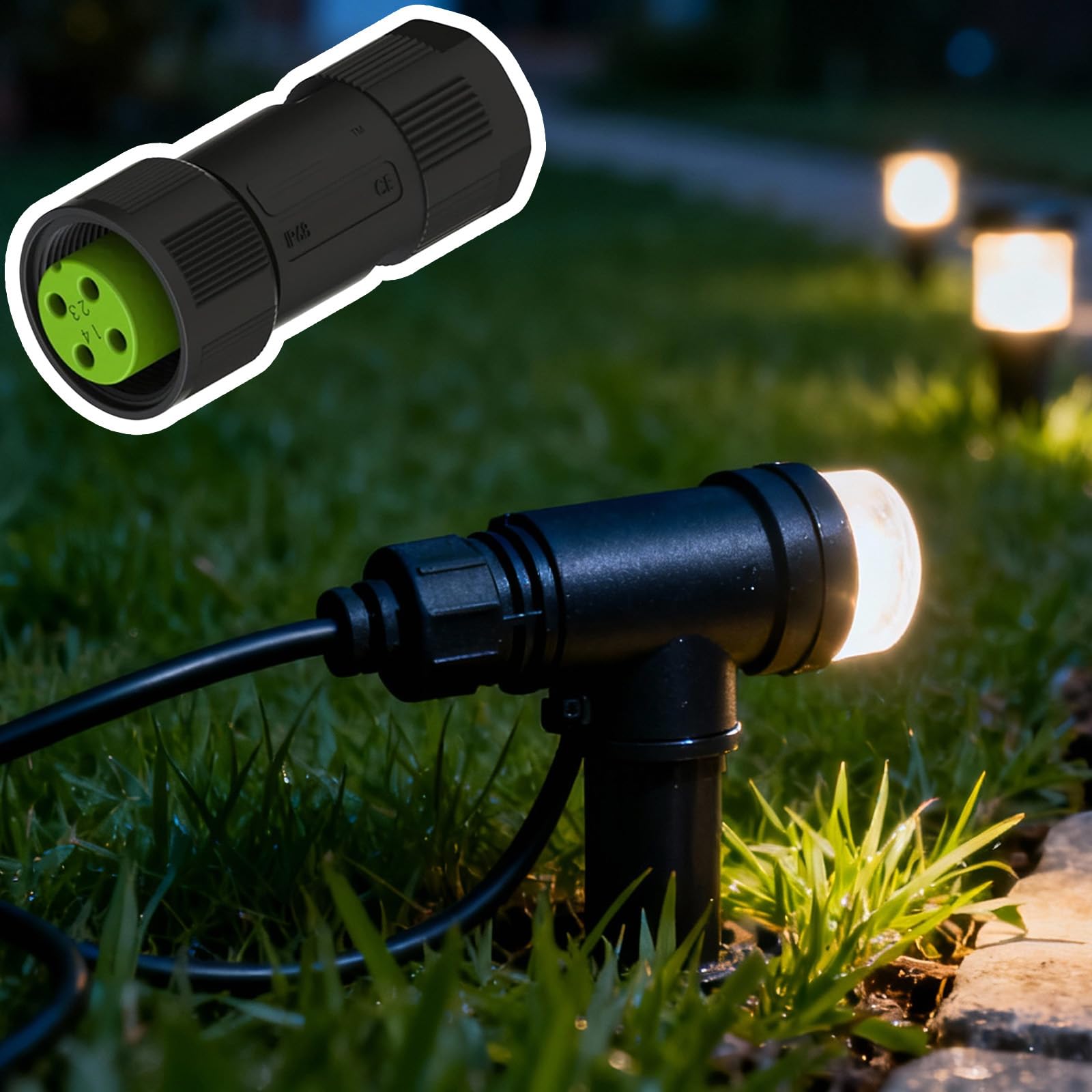 Morsettiera impermeabile a 4 poli per una connessione elettrica sicura in diversi ambienti, durevolezza, morsetti elettrici resistenti alle intemperie