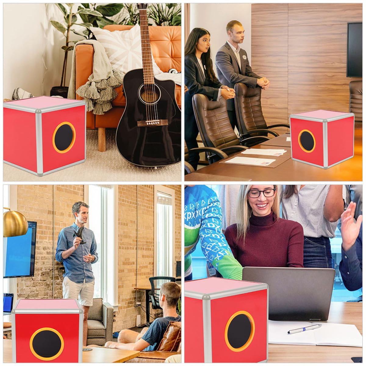 Multifunktionale Rote und aus Losbox Aluminiumlegierung Acryl Spielkiste Geld Stabile und Praktische Urne für Partybälle für Events und Spiele