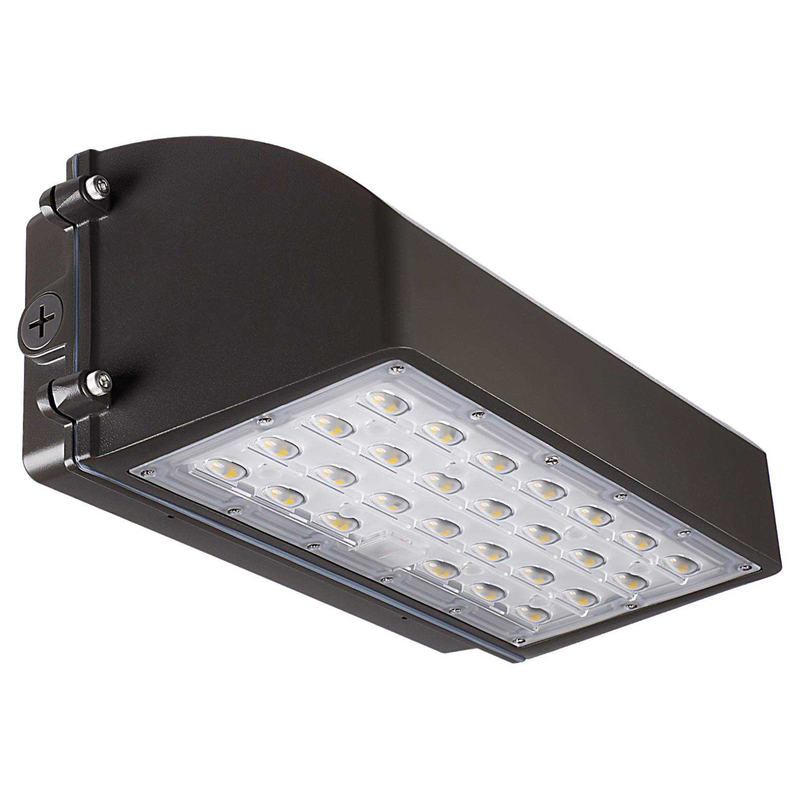 LEONLITEFull Cutoff LED Wall Pack, 45W 5625LM, UL Listed Dimmable LED Wall Pack Light, 120-277V IP65, Adjustable Outdoor Wall Lighting for Building, Parking Lot, Alleyways, Patio, 5000K Daylight