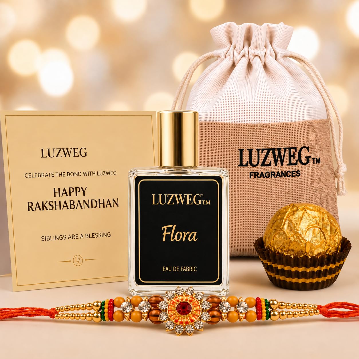 Timeless Bond Rakhi Gift Set | Designer Rakhi with Flora - Floral Perfume| Premium Raksha Bandhan Gift for Brother | Long Lasting Unisex Fragrance-image-34