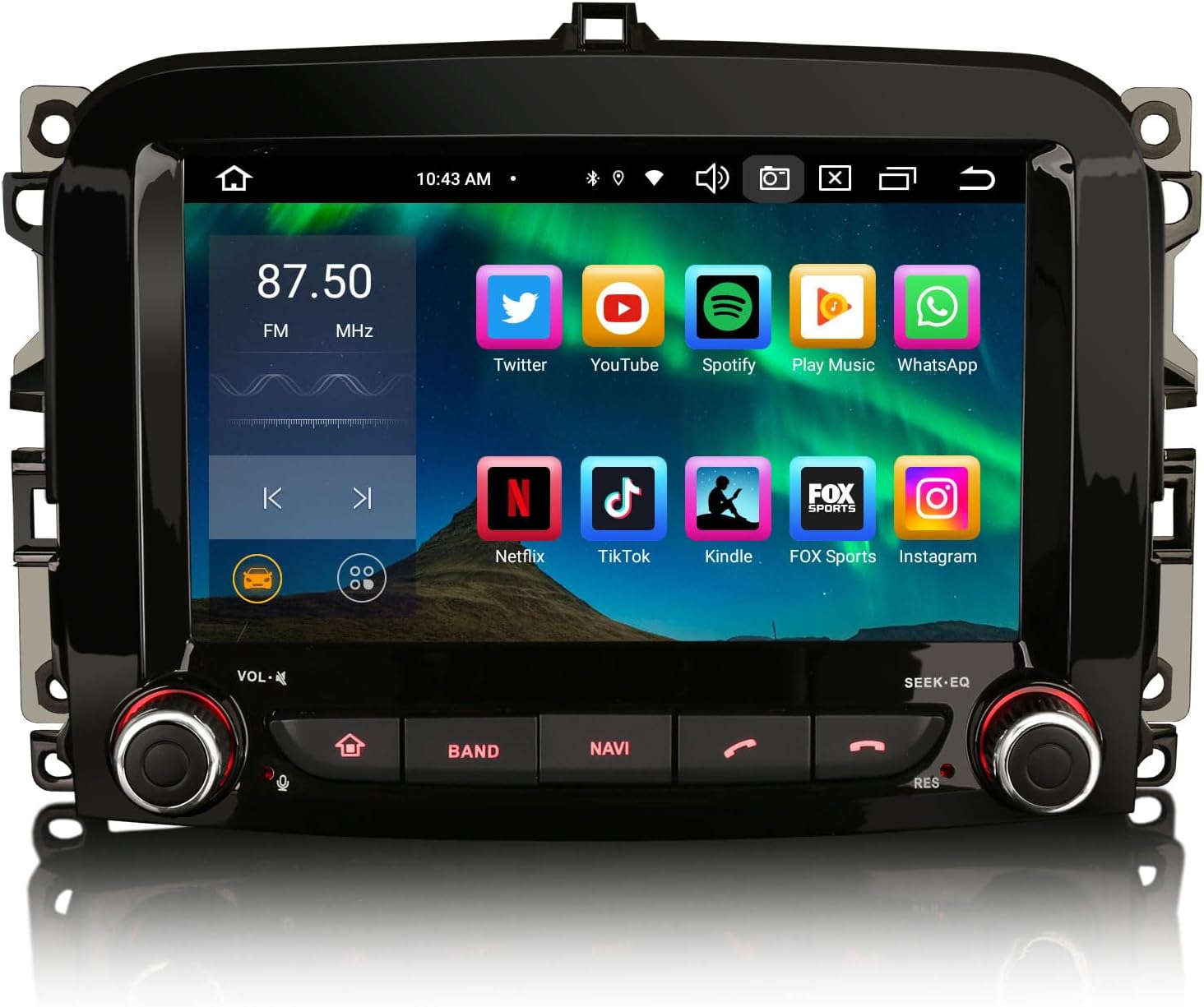 Autoradio Android 14 Per Fiat 500L - 7 Pollici, 4GB+64GB, CarPlay, GPS, DAB+, Bluetooth - Foto 8