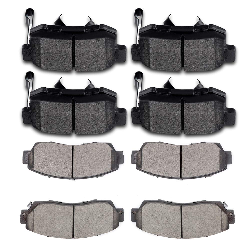 cciyu D1521 D1086 Ceramic Front Rear Disc Brake Pad Set Fit For 2012-2015 For Honda Crosstour,8pcs