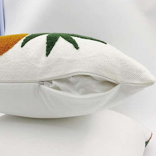 Miniatura 3 de HYOPUO Fundas de almohada abstractas bohemias, suaves y geométricas de mediados de siglo, fundas de almohada con diseño de hojas florales, modernas