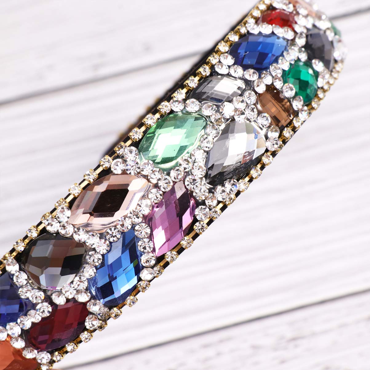 FRCOLOR 3stücke Delicate Rhinestone Haarband Für Kreative Haarschmuck Accessoires Bunten Farben Für Verschiedene Anlässe Und Unvergessliche Fotos