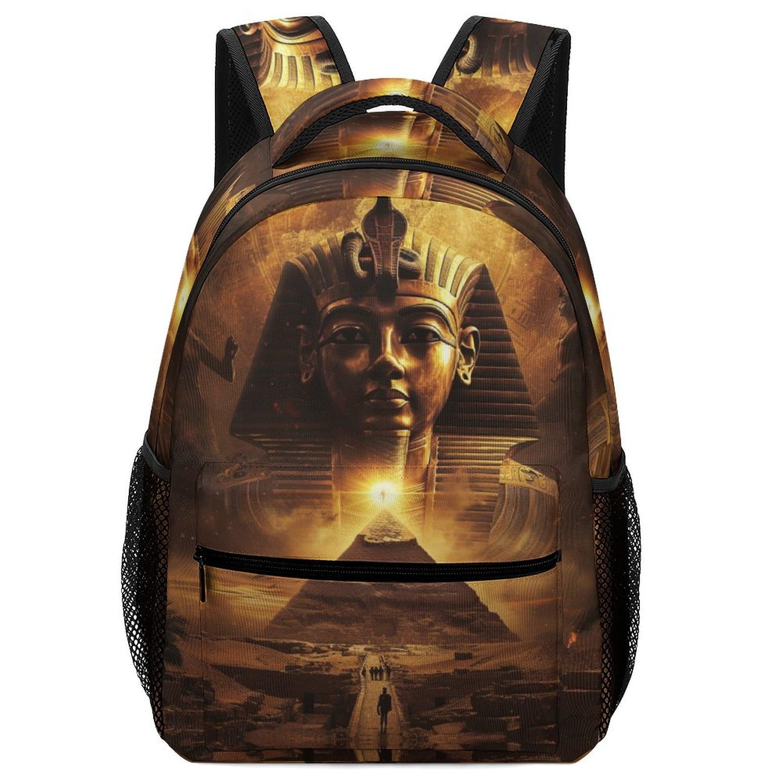 XKASKDFKE Best-Rated God Backpack Tutankhamun - Reflective Strips & Safety Certified One Size