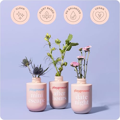 Miniatura 4 de Playground Love Sesh and Date Night, paquete de 2, lubricante personal a base de agua, natural y seguro de usar con condones de látex, para hombres,